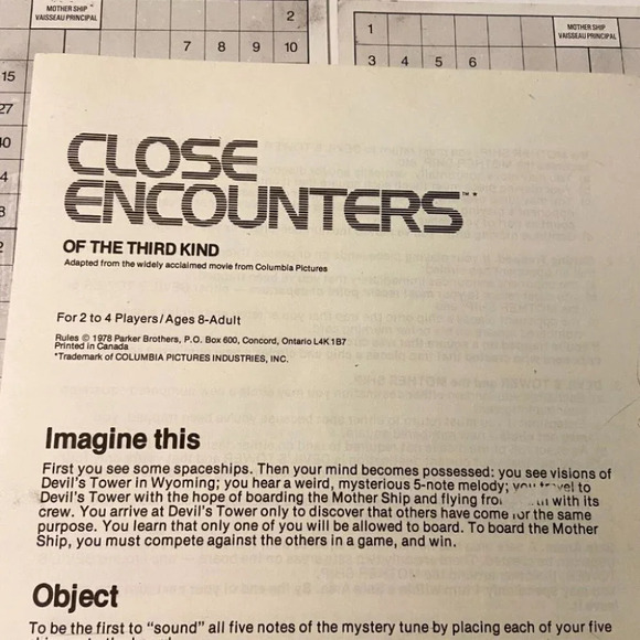 Vintage 1978 Close Encounters Of The Third Time  Board Game Parker Brothers - Picture 10 of 12
